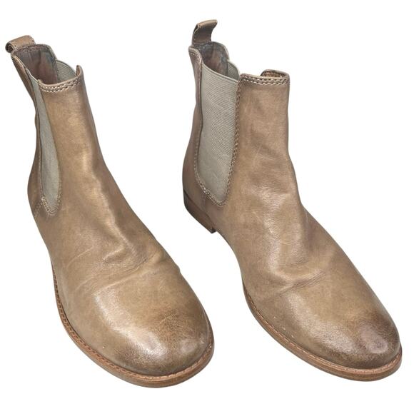 Frye Women’s Anna Tan Leather Chelsea Boot Size US 7.5 - Picture 6 of 11